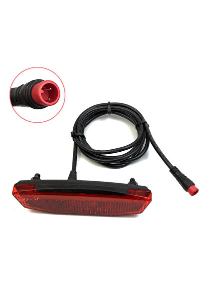 Choice Waterproof Connector Electric Bicycle Rear Light 36V/48V Tail Brake Li...
