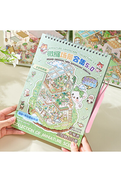 Choice S28799-A كتاب ملصقات المشاهد المصغرة من Mr. Paper، سلسلة Mistlight Tow...