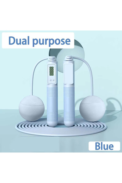 Choice5 Two purpose-Blue Intelligent Counting Cordless Jump Rope Professional...