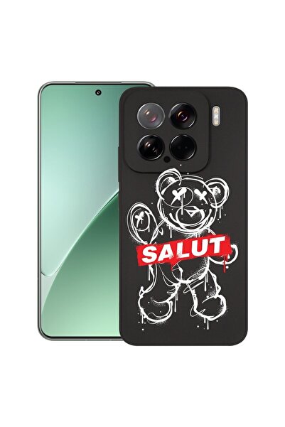 bestcase Калъф за Xiaomi 15, Мече Хелоу, Тънък силиконов 0.8ММ, Удароустойчив...