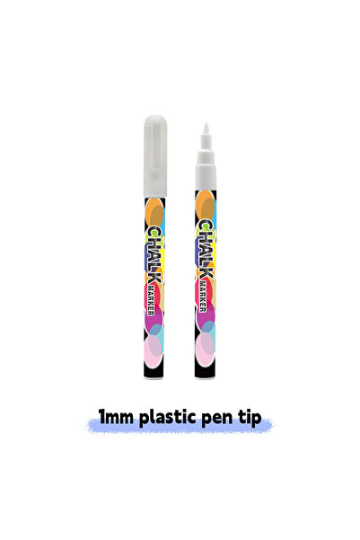 Choice9 1mm 1/3 Pcs White Liquid Chalk Painting, Marking Erasable Dust-free W...