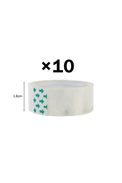 Choice1 10pcs 1.8cmx50M 12/18mm 50M Transparent Tape Refills Clear Tape Refil...