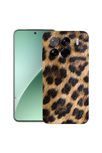 bestcase Калъф за Xiaomi 15 Pro, Премиум тънък силиконов 1.2ММ, Леопардов дес...