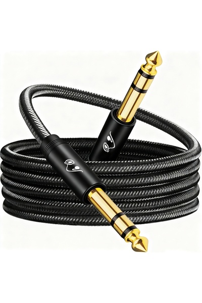 Choice 3m black 6.35mm to 6.35mm Audio Cable, 1/4“ TRS Cable, 1/4” TRS to TRS...