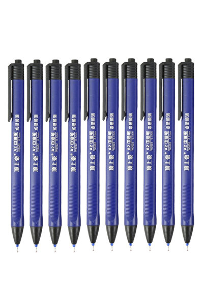 Choice3 10Pcs blue 10 Pack Retractable Ballpoint Pen Set Basics Black/Blue/Re...