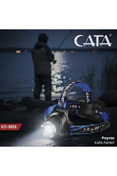 Cata ÇATA 9123 LED Kafa Feneri Yüksek Işık Güçlü Ayarlanabilir Baş Lambası