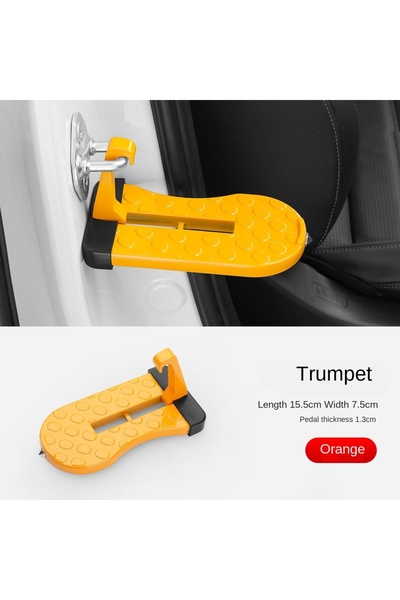 Choice5 Small Yellow Car pedal, universal car mounted, with maximum functions...