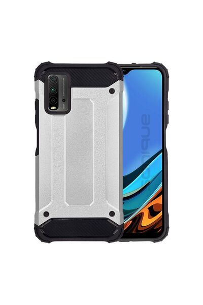 Sonique Θήκη Heavy Armor Xiaomi Poco M3 / Redmi 9T Ασημί