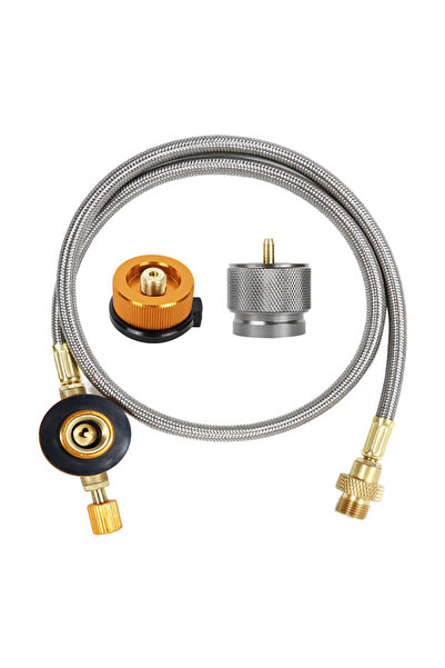 Choice1 Adapter and Tube Outdoor Camping Stove Gas Adapter Butane Propane Con...