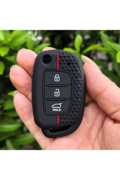 Choice red line Silicone Car Remote Key Case Shell for Hyundai Solaris Ix35 I...