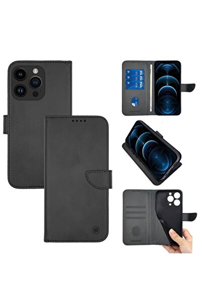 Sonique Θήκη Πορτοφόλι Urban Wallet Apple iPhone 14 Pro Μαύρο