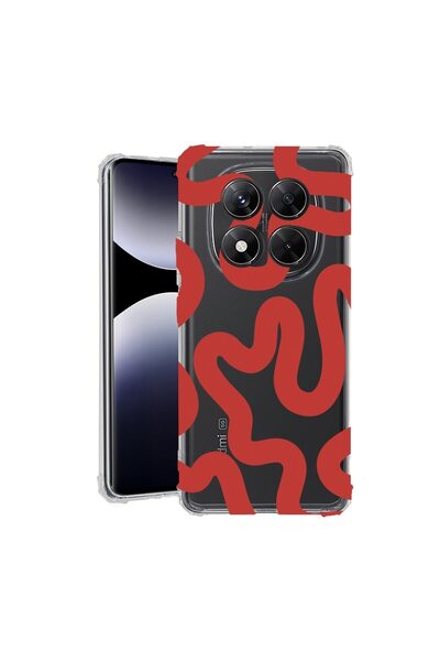 bestcase ¬Æ Husa pentru Xiaomi Redmi Note 14 Pro 5G, Anti Shock 1.5MM, Red Ab...