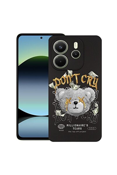 bestcase Калъф за Xiaomi Redmi Note 14, Мече Милионер, Тънък силиконов 0.8ММ,...