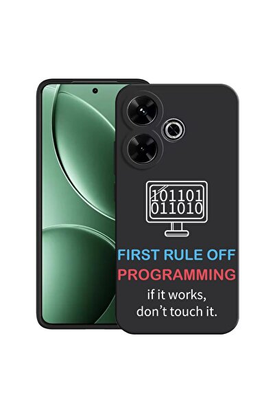 bestcase Husă pentru Xiaomi Redmi 13x cu Design IT First Rule, TPU Mat Ultra ...