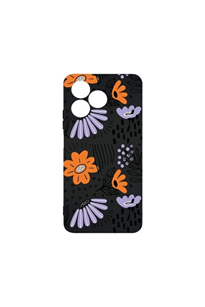 bestcase Премиум силиконов калъф, съвместим с Xiaomi Redmi 13, Цветя - Пастел...