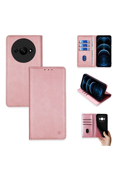 Sonique Θήκη Πορτοφόλι Vintage Magnet Wallet Xiaomi Redmi A3 / Redmi A3x Ροζ ...