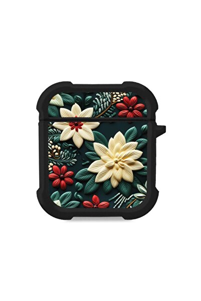 Sonique Θήκη Σιλικόνης 3D Flower Series για AirPods 1/2 Πράσινο