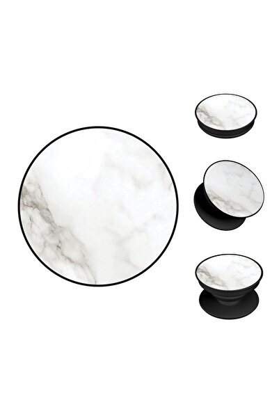 Sonique Pop Holder Marble Series Λευκό