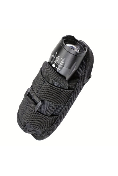 Choice Black Tactical Flashlight Pouch Holster, Rotatable Holder Belt Clip Ta...