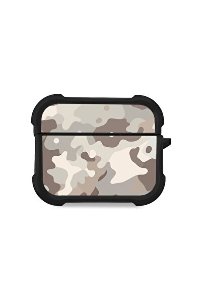 Sonique Θήκη Σιλικόνης Camouflage Army Series για AirPods Pro / Pro 2 Μπεζ