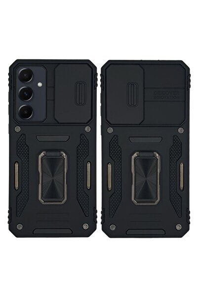Sonique Θήκη Ring Armor CamShield για Samsung Galaxy A55 5G Μαύρο