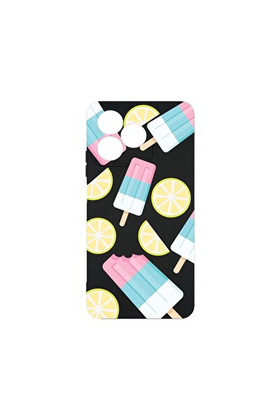 bestcase Премиум силиконов калъф, съвместим с Xiaomi Redmi 13, Цвят сладолед,...