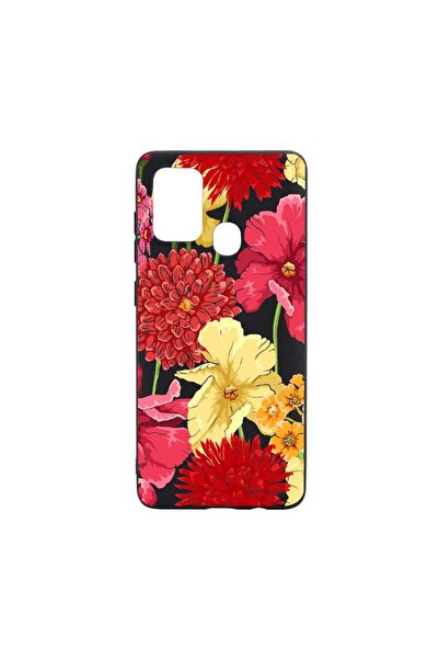 bestcase Husa Flowers Rosu Galben, pentru Huawei P Smart (2020), rezistenta l...