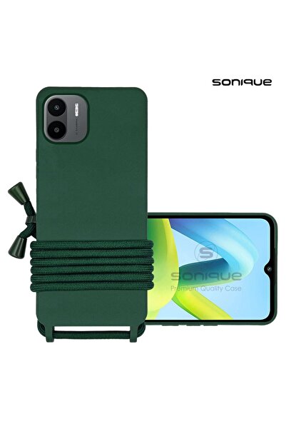 Sonique Θήκη Σιλικόνης με Κορδόνι CarryHang Xiaomi Redmi A1 / Redmi A2 Πράσιν...