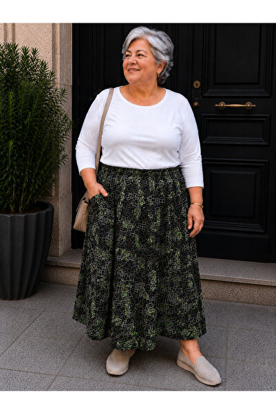 Uğurlar Collection Print Skirt