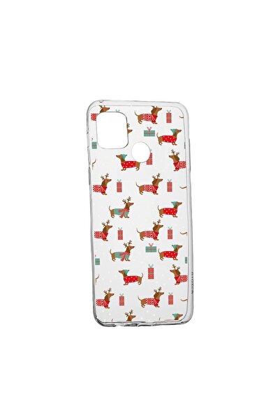 bestcase Husa Silicon Compatibila cu Realme C25Y, Dachshund Christmas, rezist...