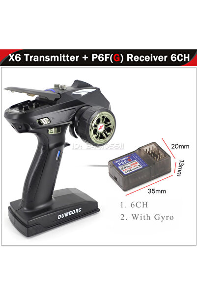 Choice22 X6 with P6FG DUMBORC X6 X4 2.4G 4CH 6CH Transmitter P6F P6FG P6DCG G...