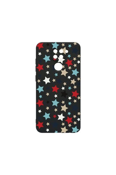 bestcase Тънък силиконов калъф 0.8ММ, съвместим с Xiaomi Redmi Note 9, Звезди...