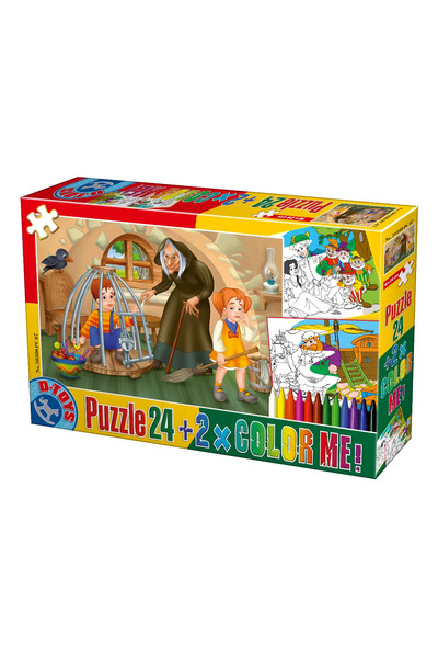 D-Toys Puzzle Color Me - Hansel si Gretel