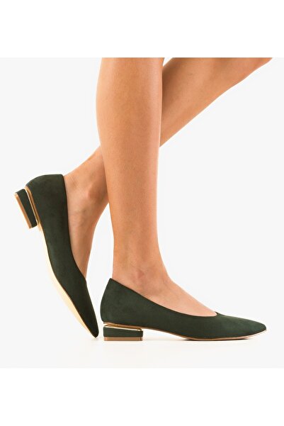 BENOTTİ Chira women's Ballet Flats Green