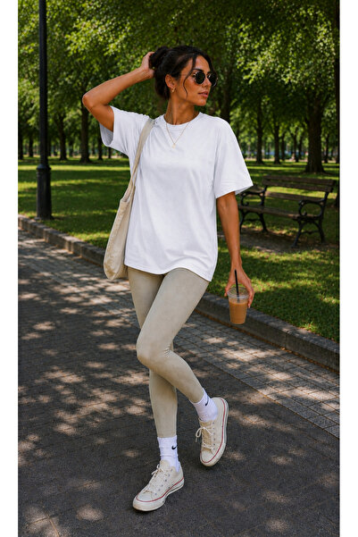 Get Crazy Women's Oversize Fit Crew Neck T-Shirt