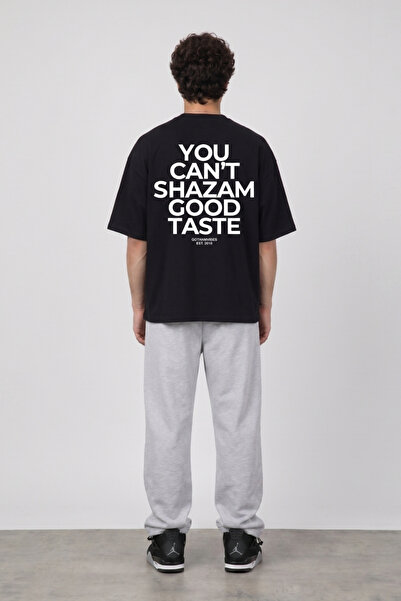gothamvibes Boxy Shazam Siyah Premium T-Shirt