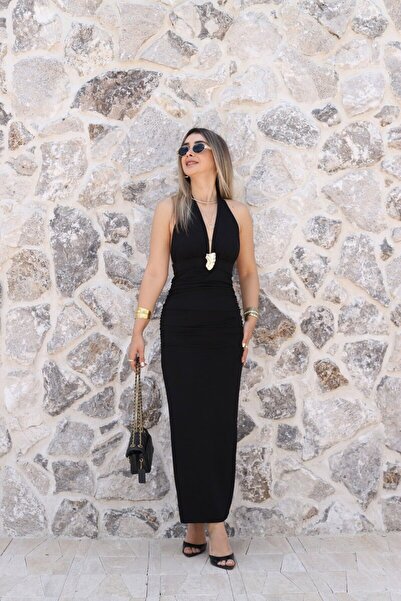 bytugcekaya Rochie din țesătură Sandy cu detalii accesorii negre