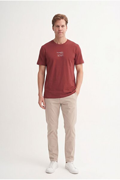 Cazador Men's T-Shirt 44505 Brown