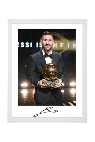 Boomah Accessories Lionel Messi Ballon d'Or Winner 8 Unlimited Autographed Po...
