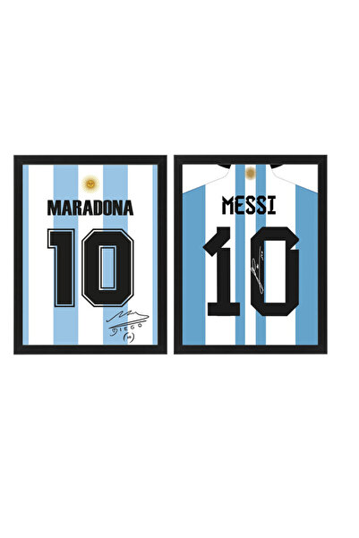 Boomah Accessories Set of 2, Diego Maradona & Leo Messi Argentina Legends Aut...