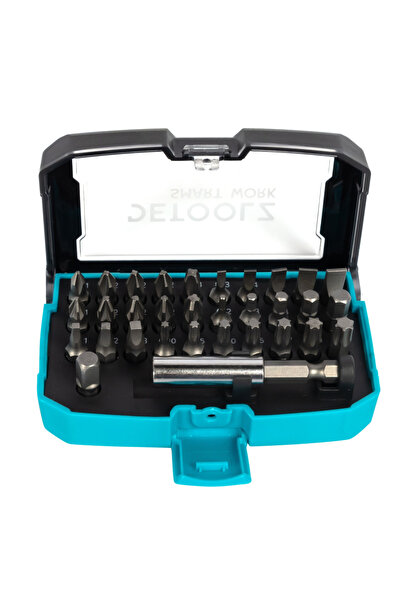 DETOOLZ Detoolz bit set, 32 pieces, with magnetic extension, Cr-V material