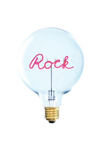 MITB ROCK LED Glass Bulb Red Decorative Light 70×110mm