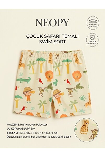 NEOPY Children's Swim Shorts Upf 50 Uv Protection