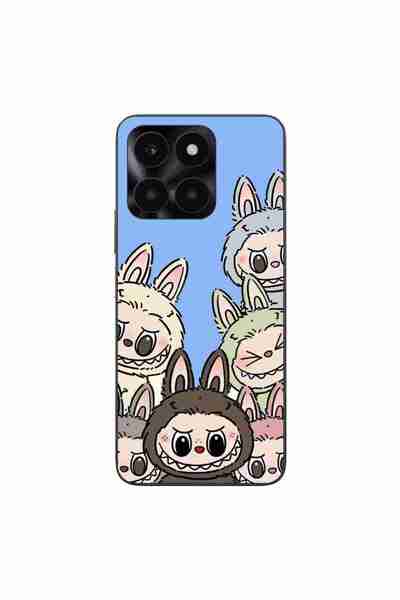 OEM Husa compatibila cu Honor X6a Silicon Gel Tpu Model Labubu Pattern Blue