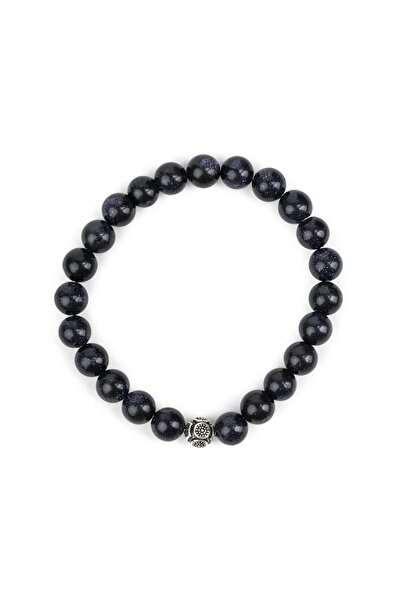 Zodyak Doğal Taş Blue Star Natural Stone Silver Bracelet