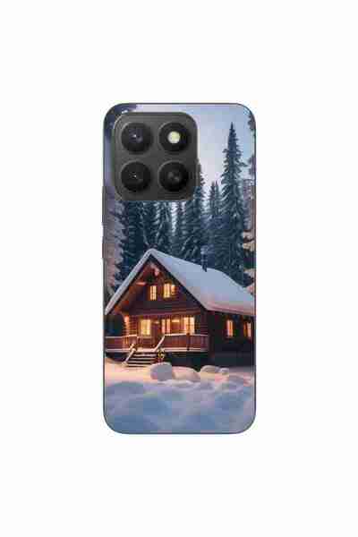 OEM Husa compatibila cu Honor X8c Silicon Gel Tpu Model Peisaj Iarna Cabana