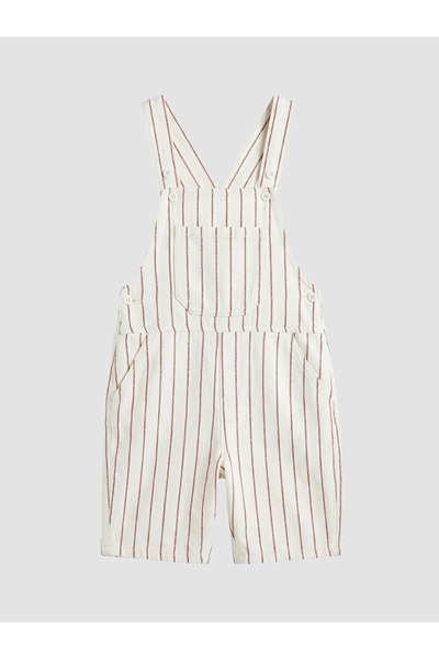 LC Waikiki Red Striped Boy's Salopet