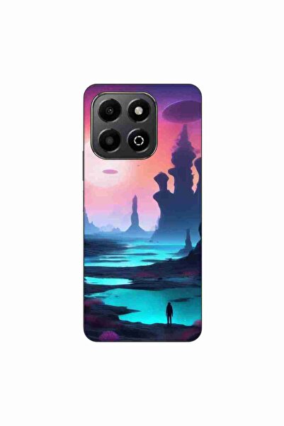 OEM Case compatible with Honor X6b Silicone Gel Tpu Model Mystic Planet