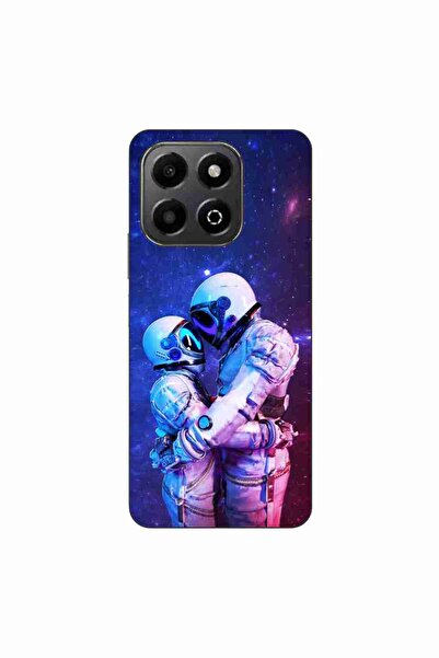 OEM Husa compatibila cu Honor X6b Silicon Gel Tpu Model Astronauts Couple