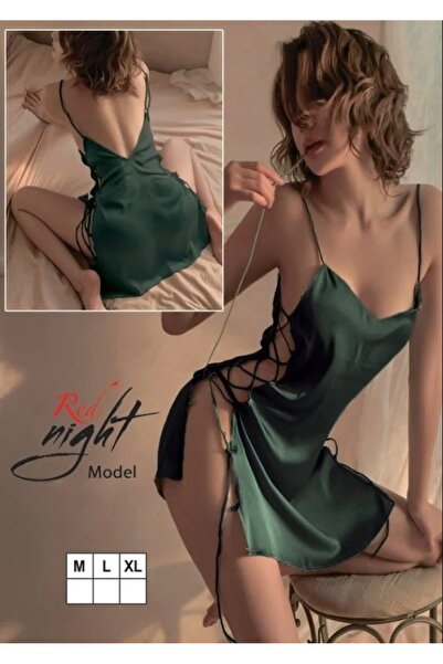 Nice Model لانجري بيبي دول فستان نوم- مزيج الحرير والدانتيل الفاخر